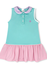 Set Athleisure Darla Dropwaist Dress Turquoise/Pink/Purple