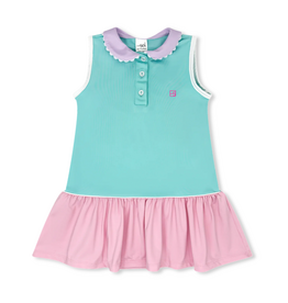 Set Athleisure Darla Dropwaist Dress Turquoise/Pink/Purple