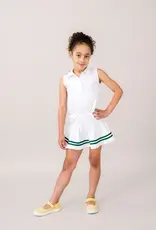 Set Athleisure Callie Skort Pure Coconut/Augusta Green