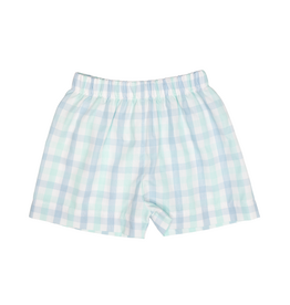 Banana Split Blue/Mint Check Short