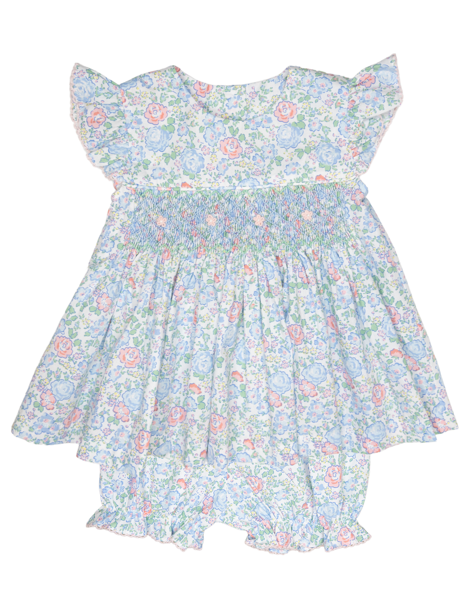 Banana Split 246 Garden Delight Smocked Bloomer Set