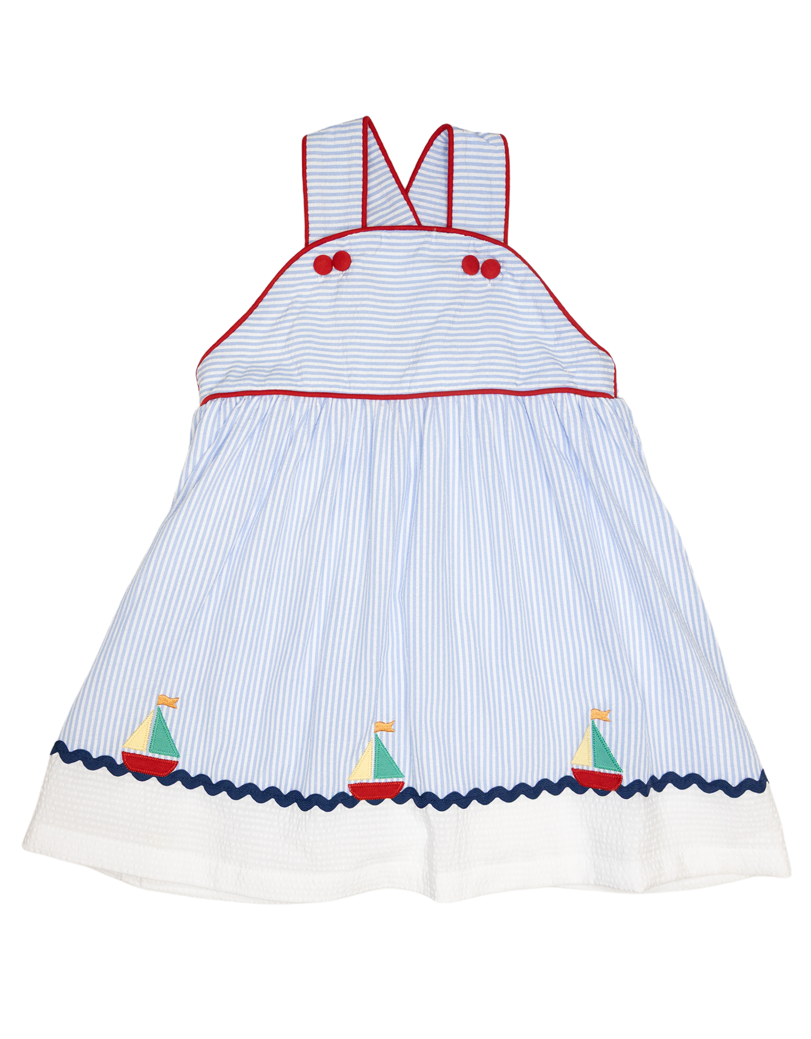 Banana Split 289 Sailboat Applique Dress