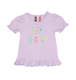 Banana Split Big Sister Applique Shirt
