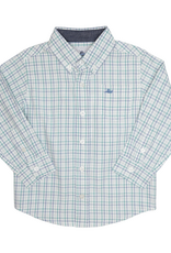 South Bound SBound Dress Shirt 4312 Blue/Green Check