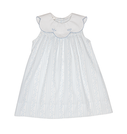 Baby Blessings Scalloped Blue Aria Dress
