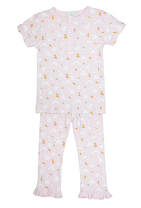Lulu Bebe LBS26 PINK Bunny Carrot RUFFLE PJ