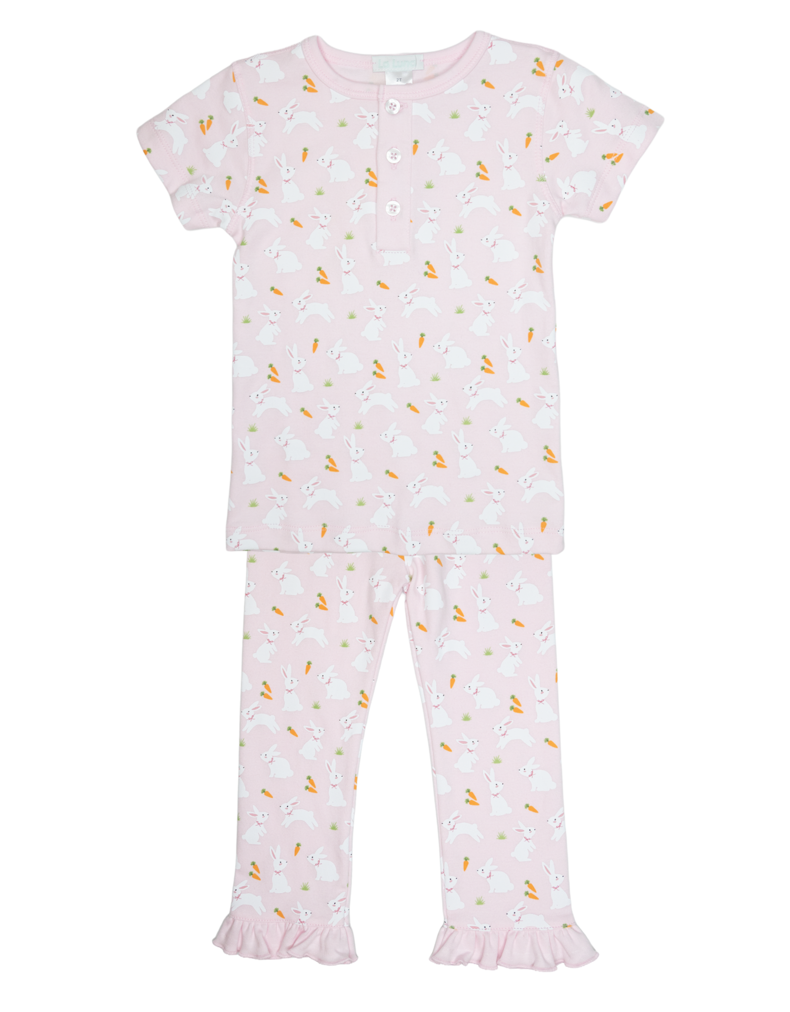 Lulu Bebe LBS26 PINK Bunny Carrot RUFFLE PJ