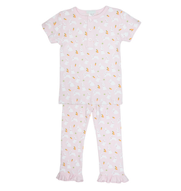 Lulu Bebe PINK Bunny Carrot RUFFLE PJ