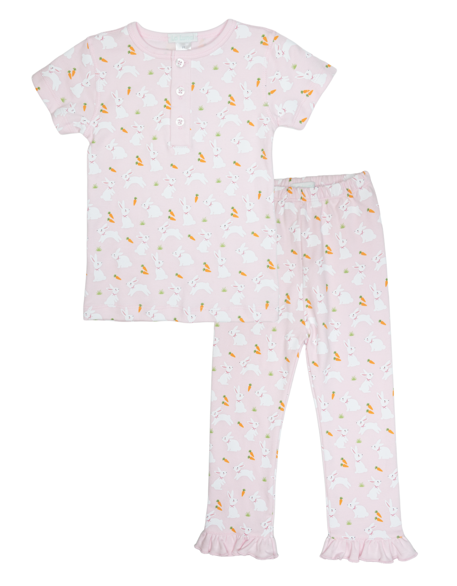 Lulu Bebe LBS26 PINK Bunny Carrot RUFFLE PJ