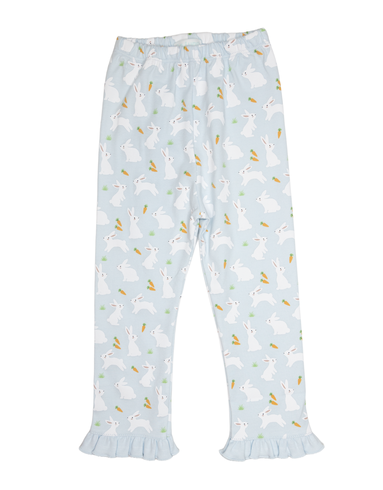 Lulu Bebe LBS26 BLUE Bunny Carrot Ruffle PJ