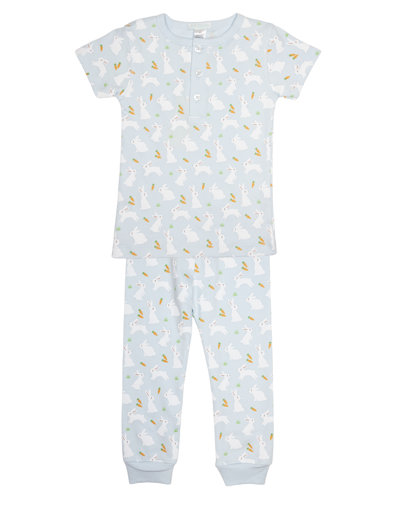 Lulu Bebe LBS26 BLUE Bunny Carrot PJ