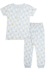 Lulu Bebe LBS26 BLUE Bunny Carrot PJ