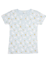 Lulu Bebe LBS26 BLUE Bunny Carrot PJ