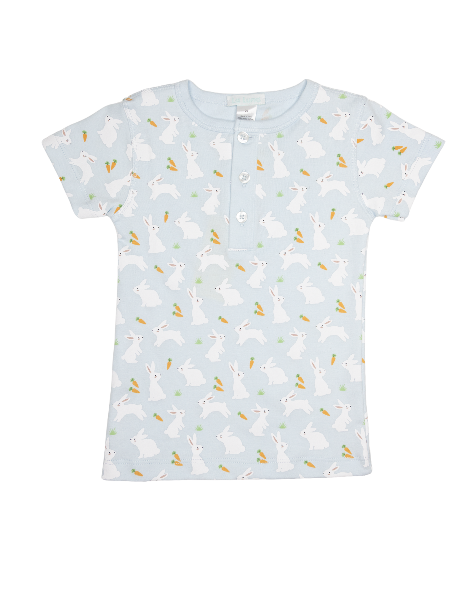 Lulu Bebe LBS26 BLUE Bunny Carrot PJ