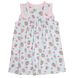 Lulu Bebe Dede Strawberry Print Dress