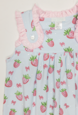 Lulu Bebe LBS26 Dede Strawberry Print Dress