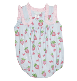 Lulu Bebe Cece Strawberry Print Bubble