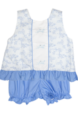 Baby Blessings BB1585 Blue Toile Primrose Bloomer Set