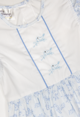Baby Blessings BB1584 Blue Toile Primrose Dress