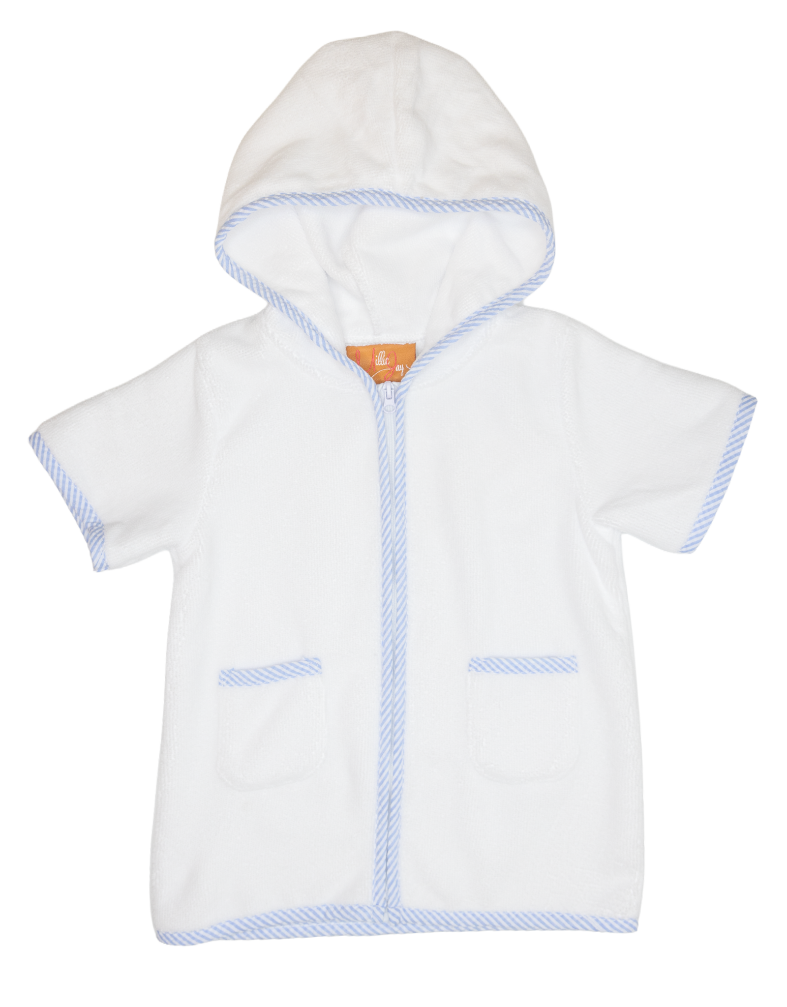 Millie Jay 611 Terry Swimsuit Coverup Blue