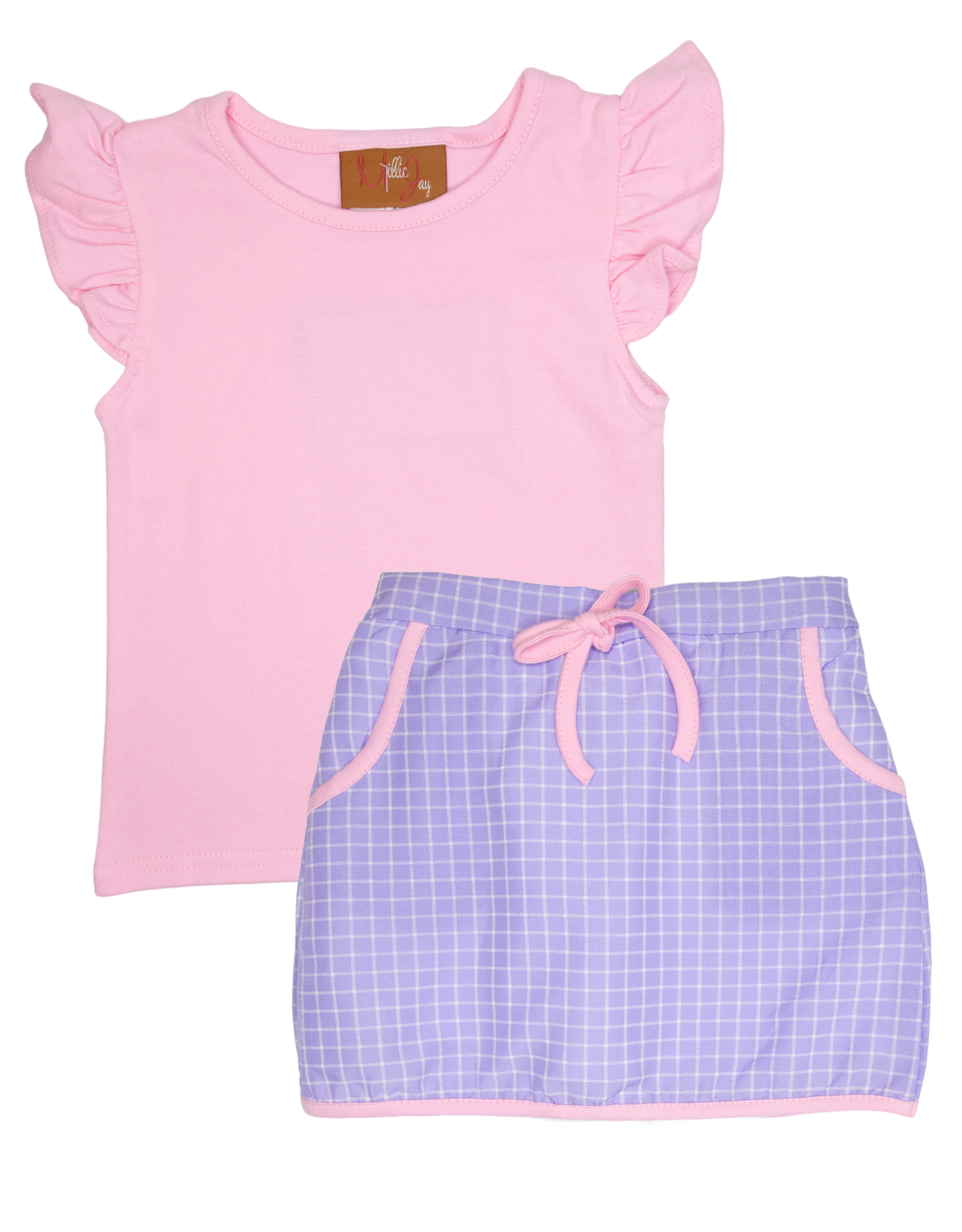 Millie Jay 628 Remi Skort Set Pink Purple