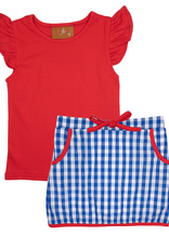 Millie Jay 627 Remi Skort Set Red Blue