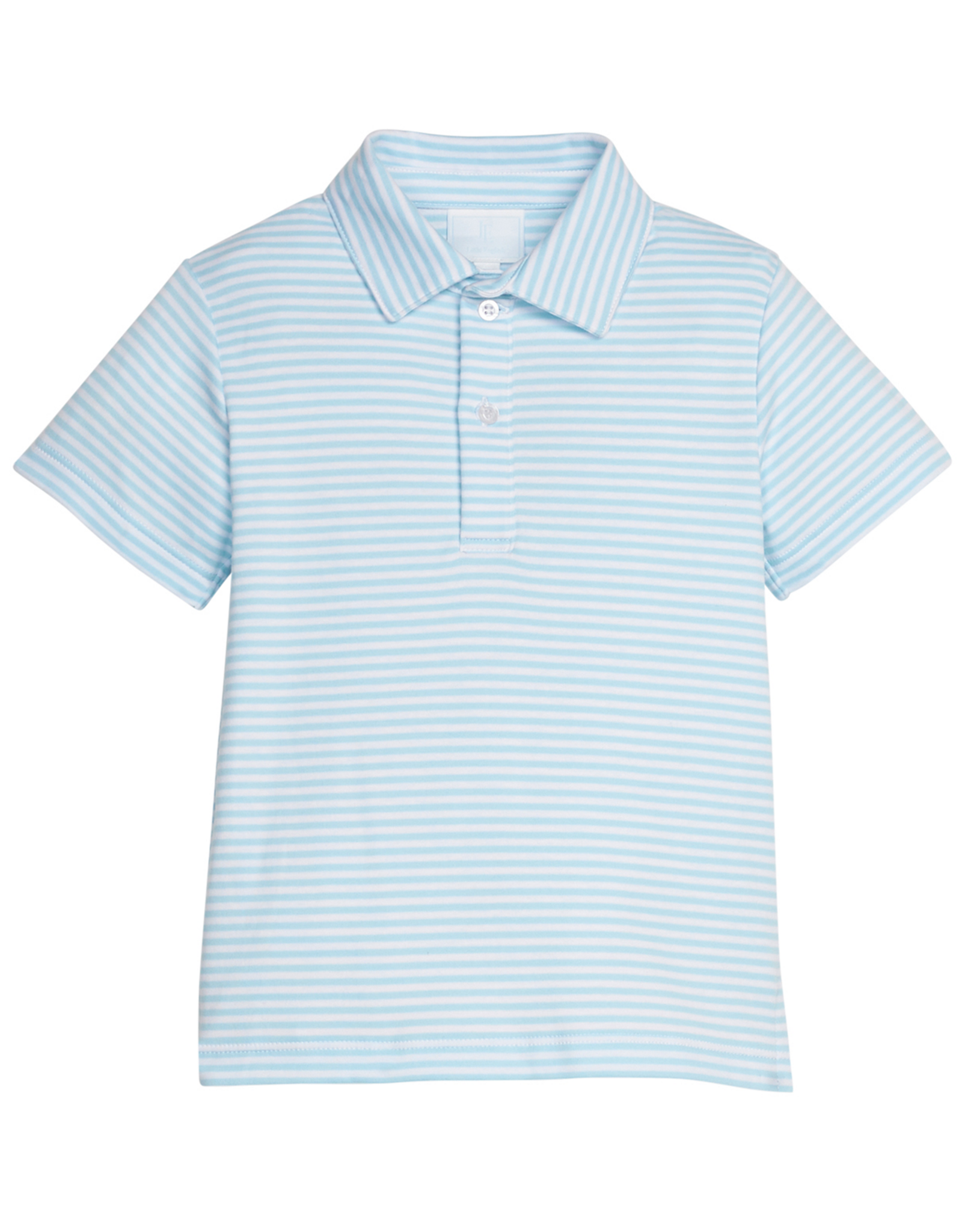 Little English LES26 SS Polo Sky Blue Stripe