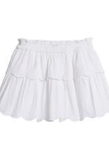 Bisby Tiered Skort White Seersucker