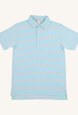 TBBC Prim Proper Polo Brookline Blue Stripe