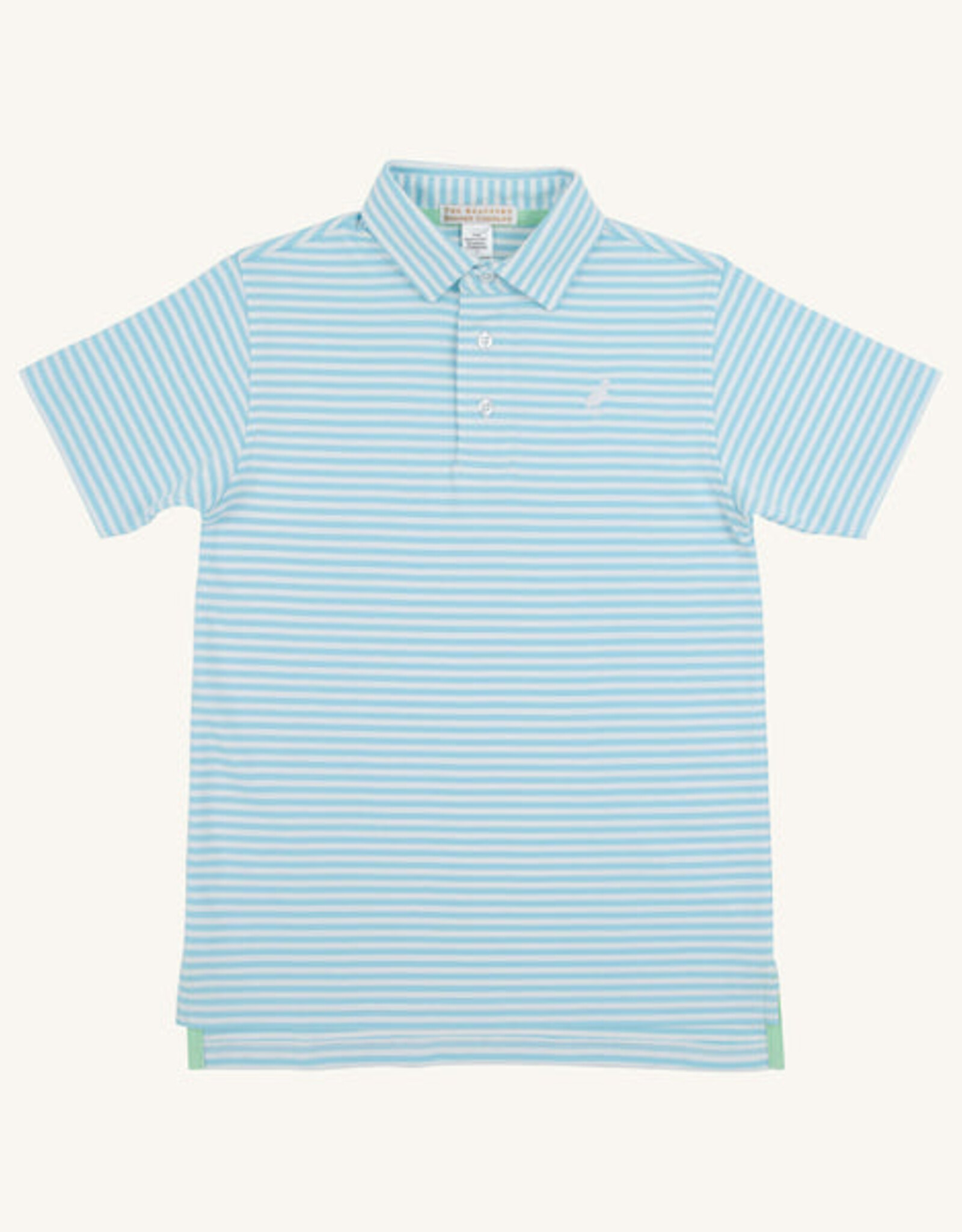 TBBC Prim Proper Polo Brookline Blue Stripe