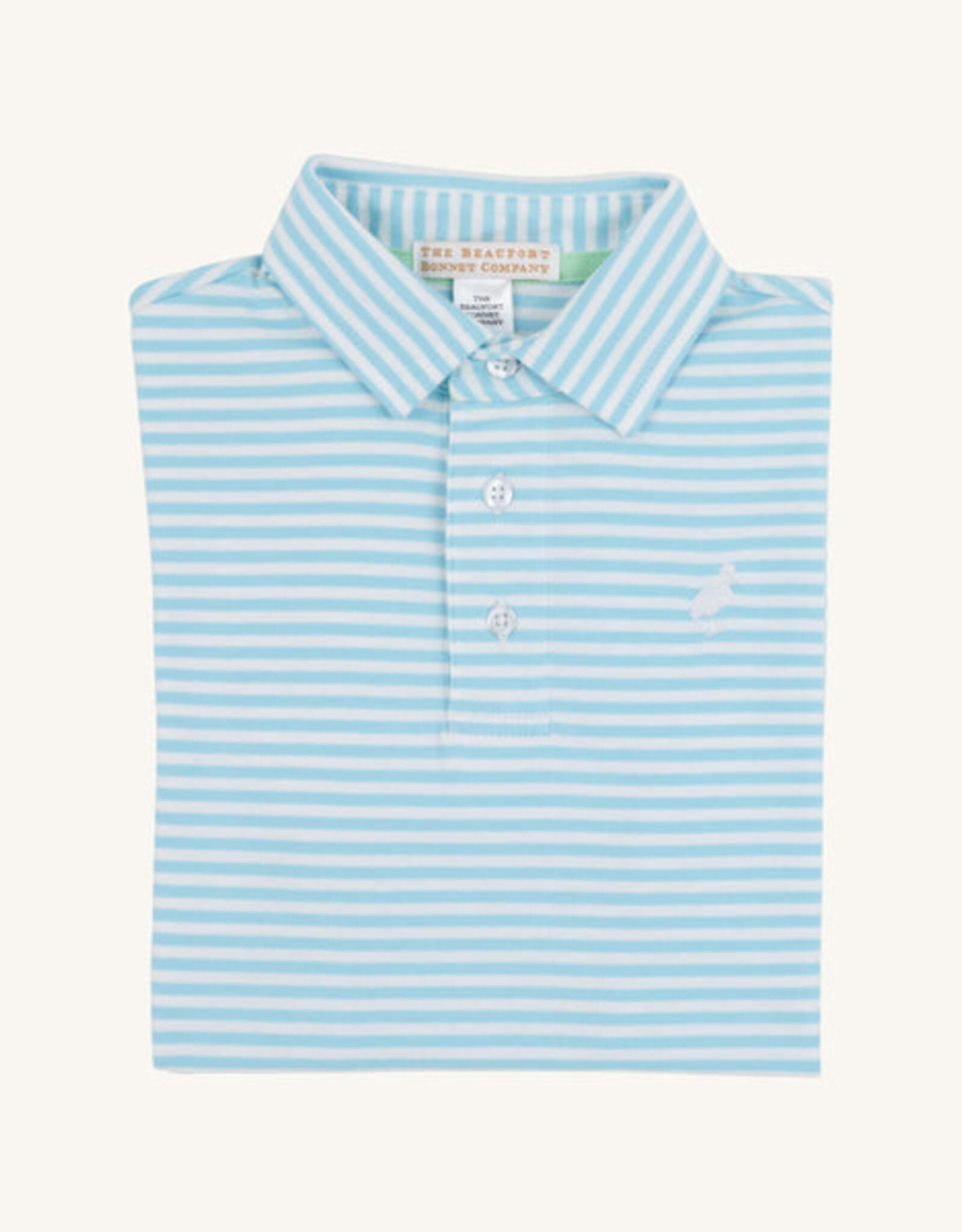 TBBC Prim Proper Polo Brookline Blue Stripe