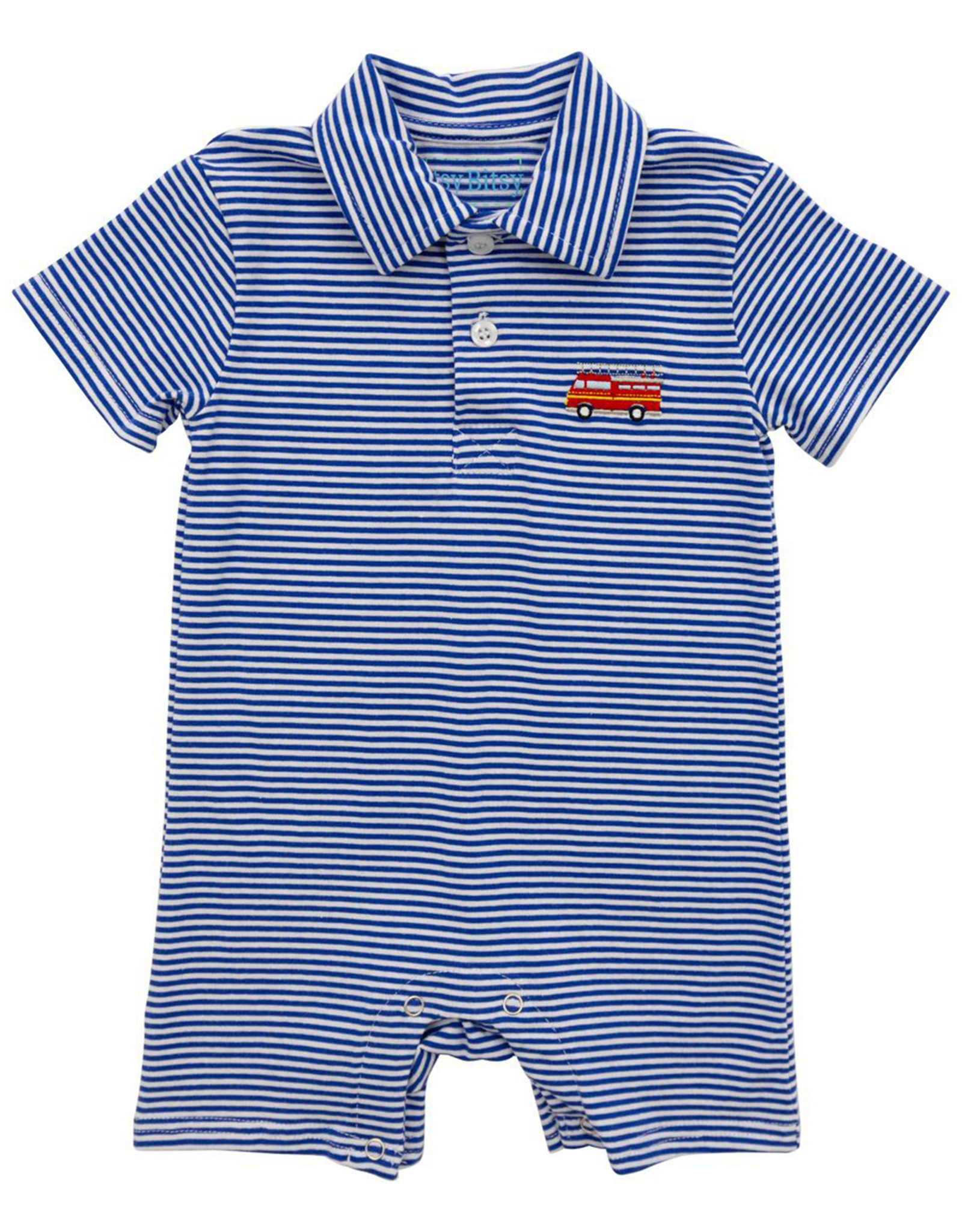 Itsy Bitsy IBS26 Firetruck polo Romper