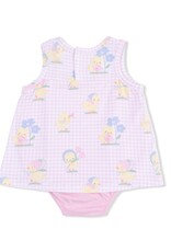 Angel Dear ADS26 Vintage Spring Ducklings Bodysuit Dress