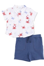 Angel Dear ADS26 Crayon Crabs Polo Shirt/Short