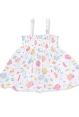 Angel Dear ADS26 Sunny Coral Reef Fish Smocked Top/Short