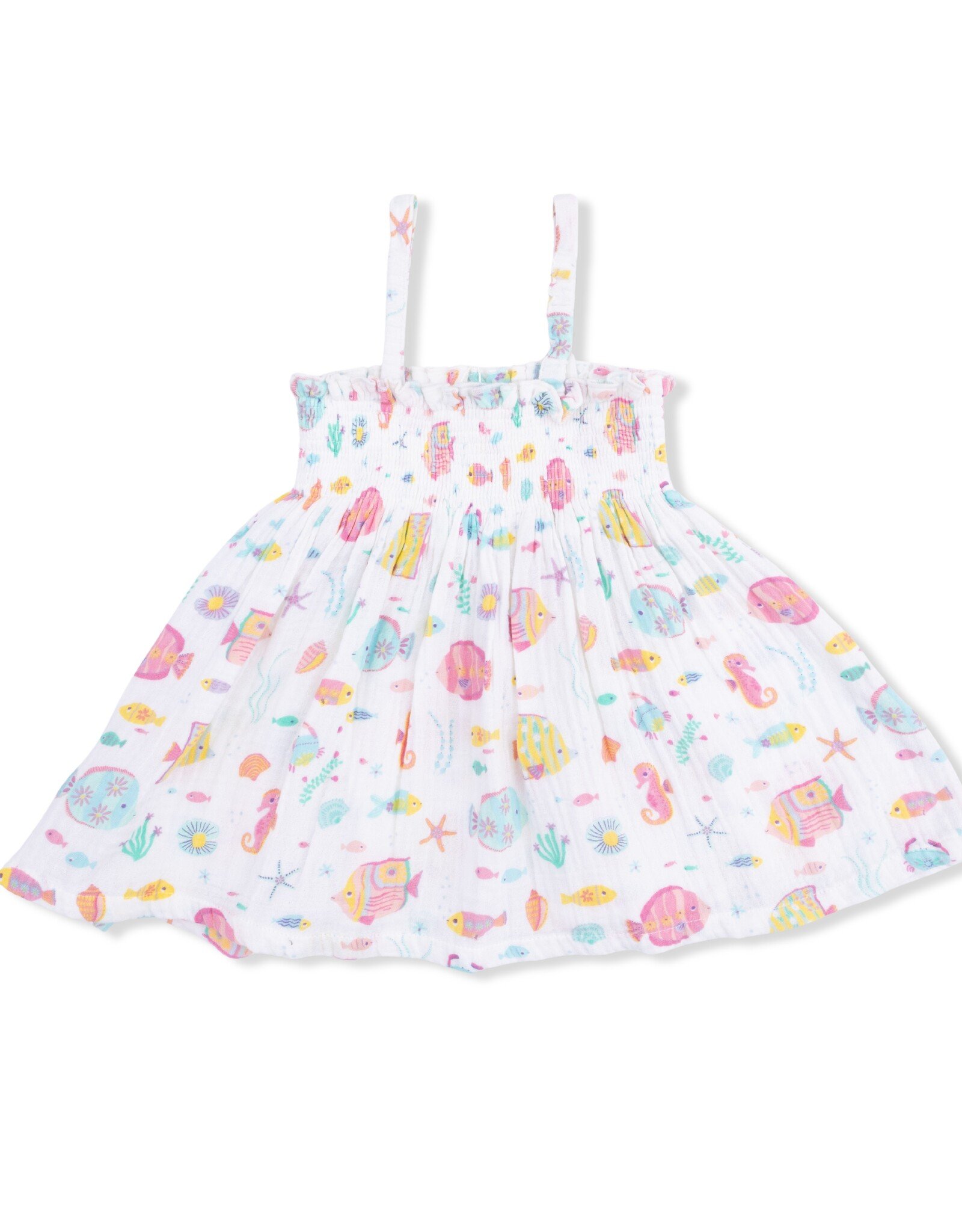 Angel Dear ADS26 Sunny Coral Reef Fish Smocked Top/Short