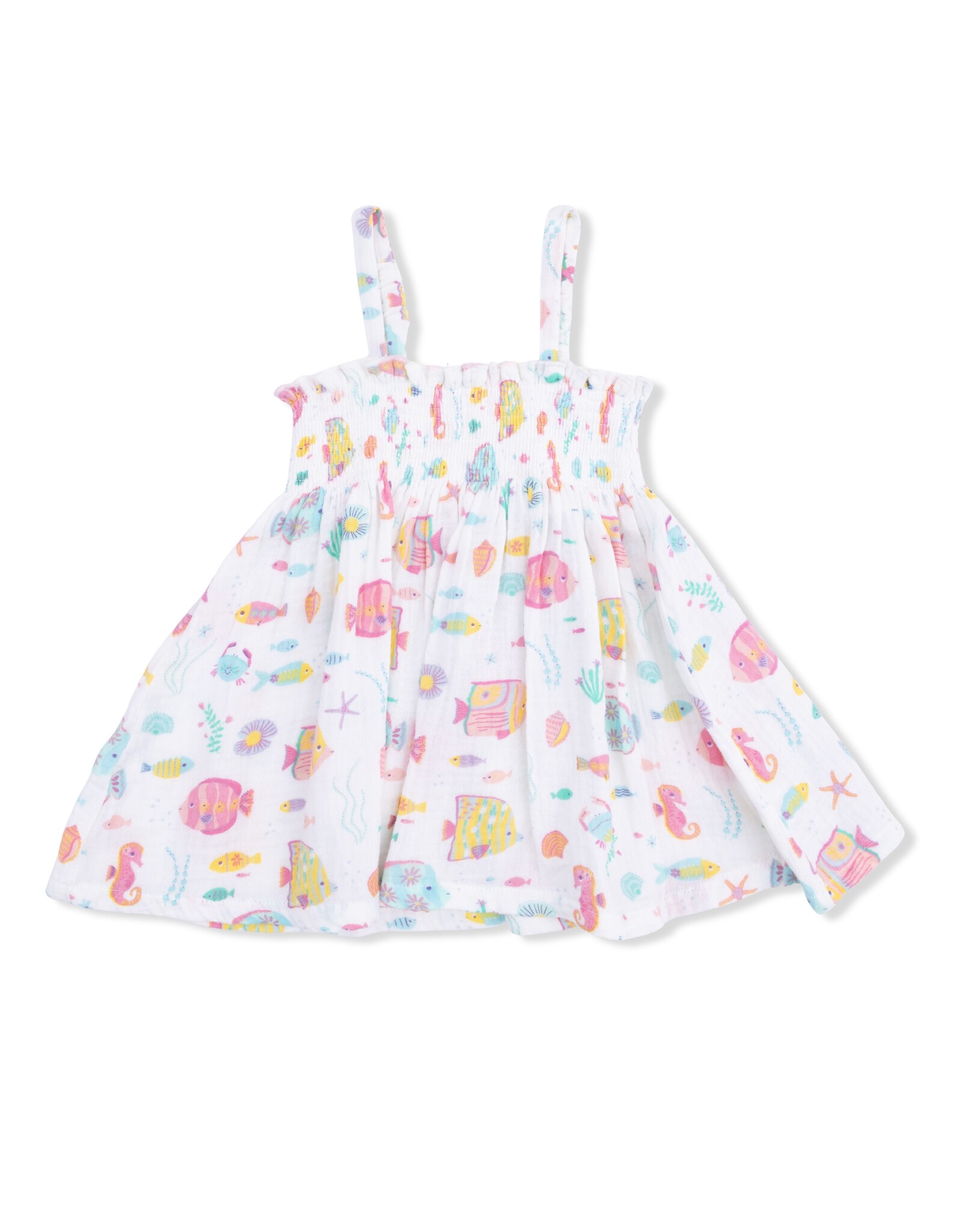 Angel Dear ADS26 Sunny Coral Reef Fish Smocked Top/Short