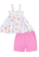 Angel Dear ADS26 Sunny Coral Reef Fish Smocked Top/Short