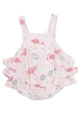 Angel Dear ADS26 Flamingos Ruffle Sunsuit