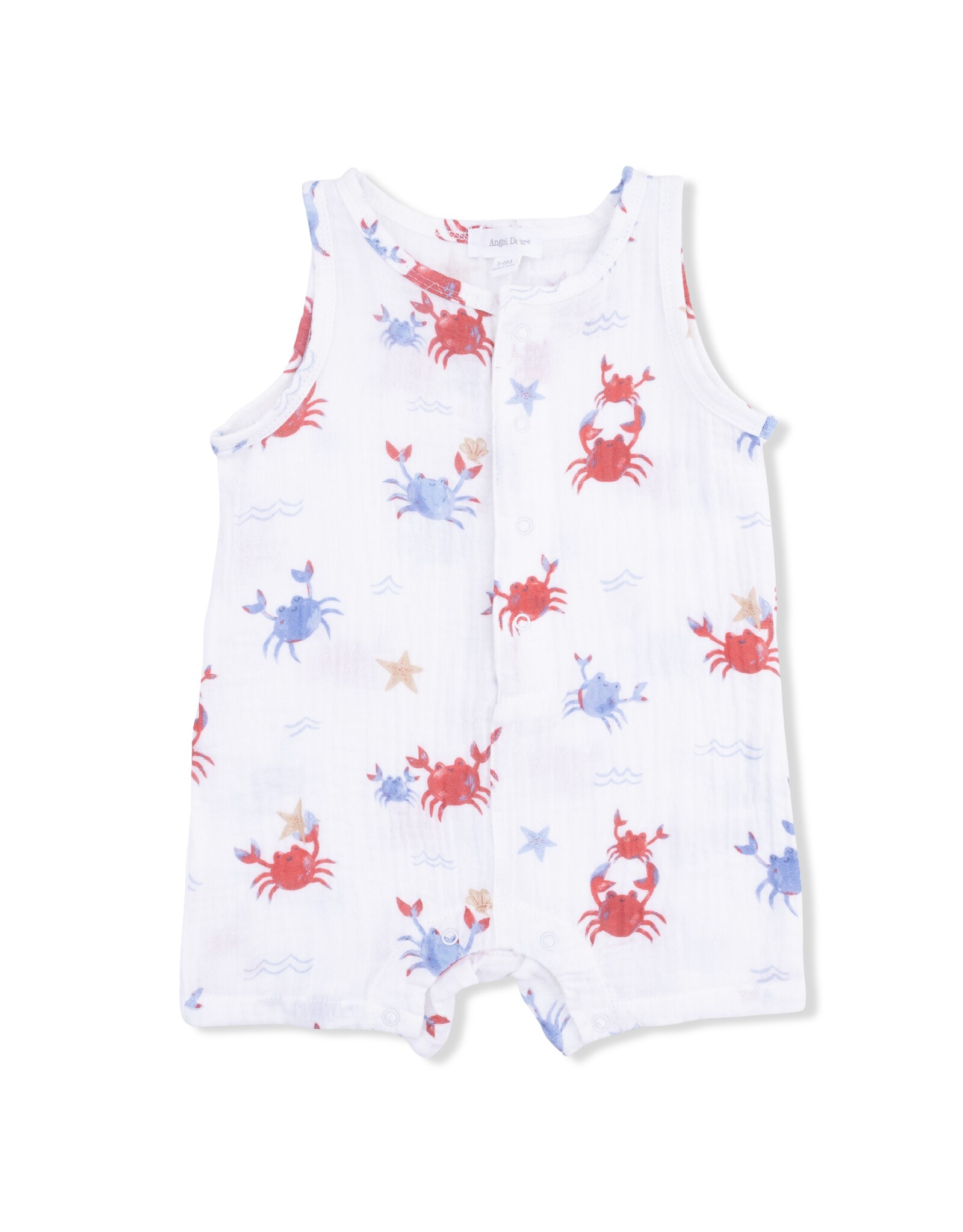 Angel Dear ADS26 Crayon Crabs Shortie Romper