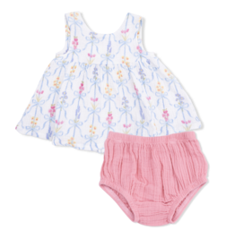 Angel Dear Ribbon Bouquets Dress/Bloomer