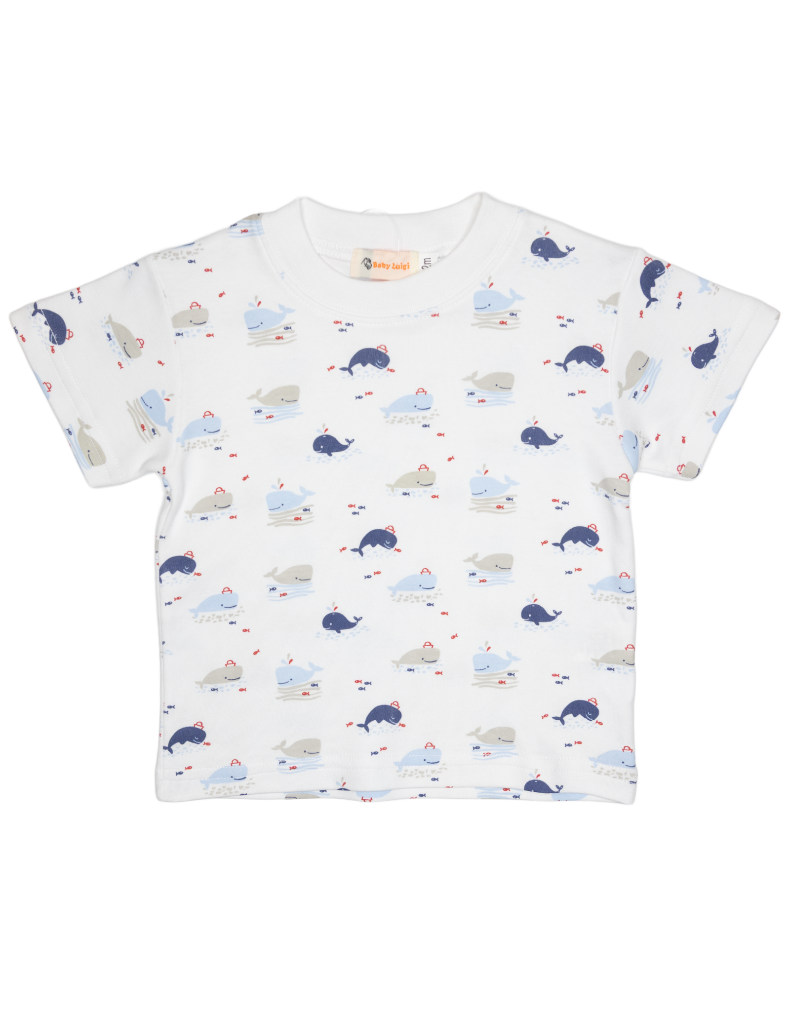 Luigi S26 Whales Print Shirt