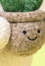 Jellycat Bashful Cream Bunny with Plant