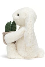 Jellycat Bashful Cream Bunny with Plant