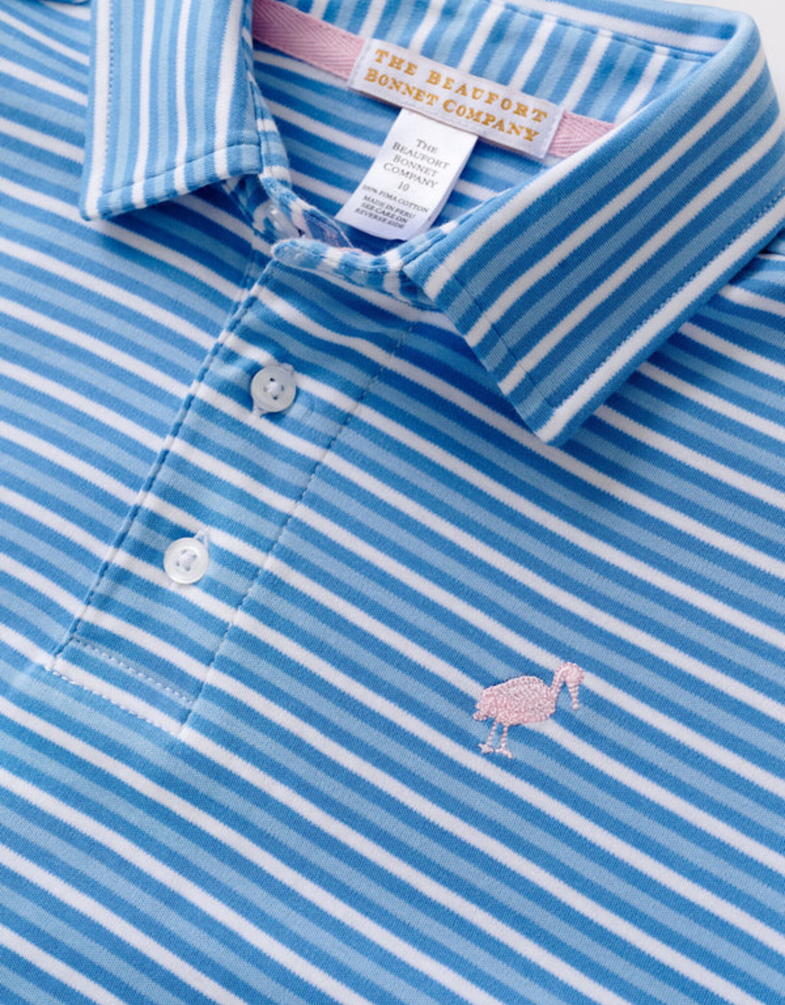 TBBC Prepletic Prim Proper Polo Sunrise Blvd Blue Stripe