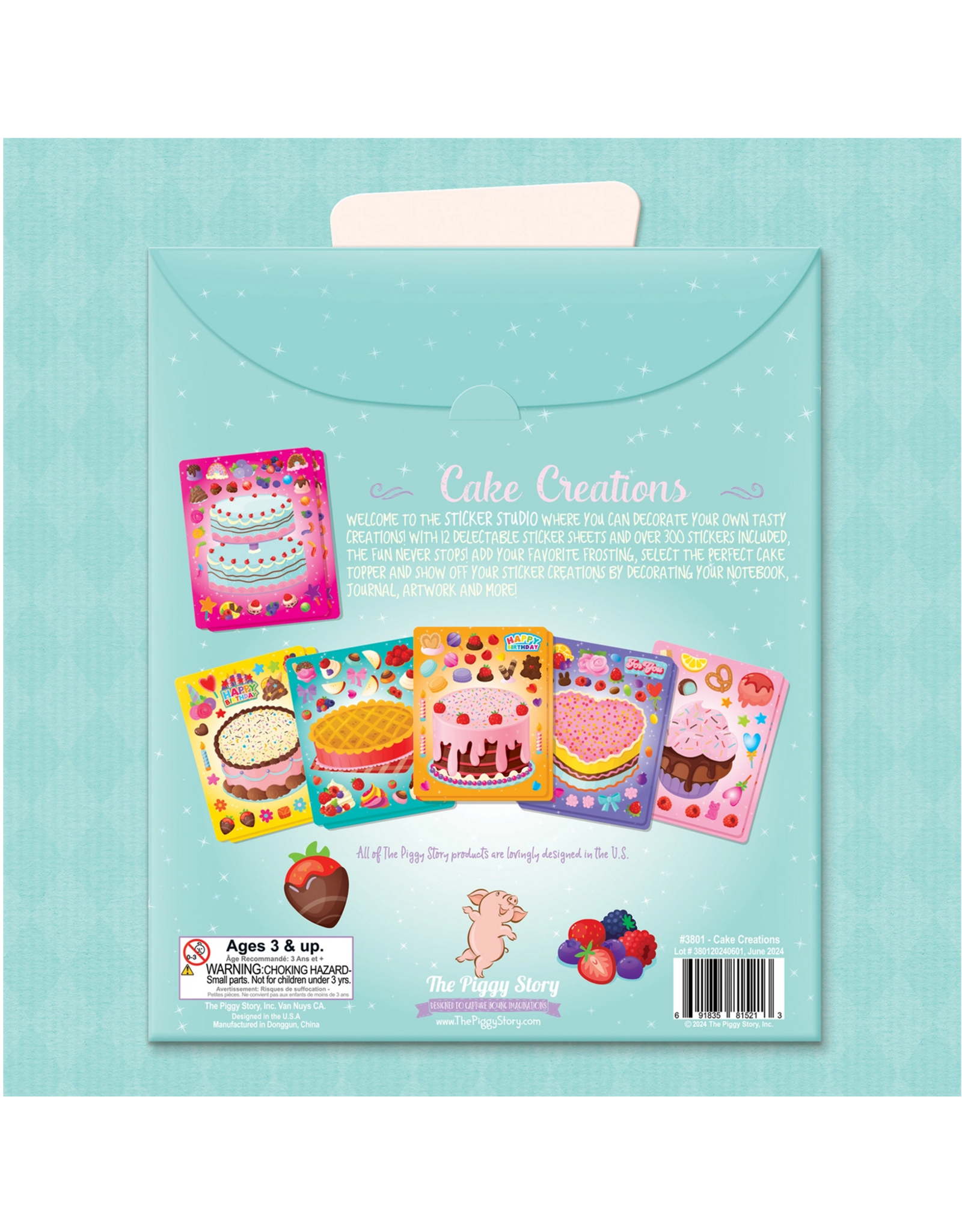 The Piggy Story Sticker Studio Decorate Your Own Cake