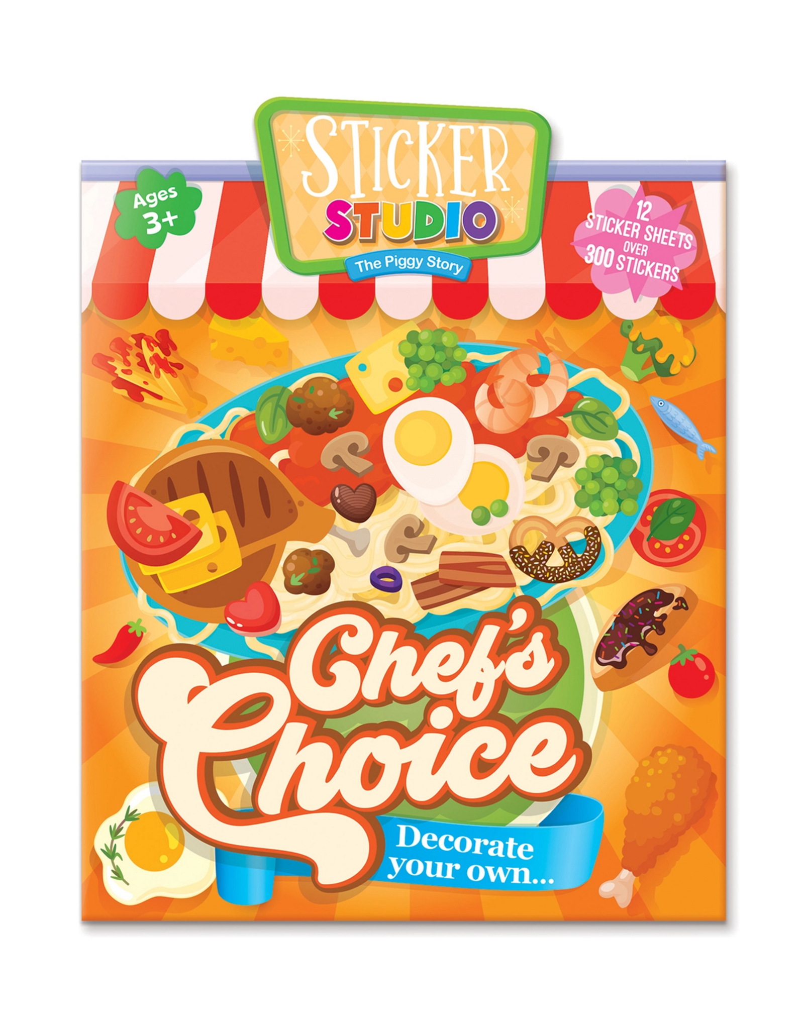 The Piggy Story Sticker Studio Decorate Your Own Chef's Choice Pizza