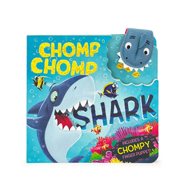 Cottage Door Press Chomp Chomp Shark Board Book with Finger Puppet