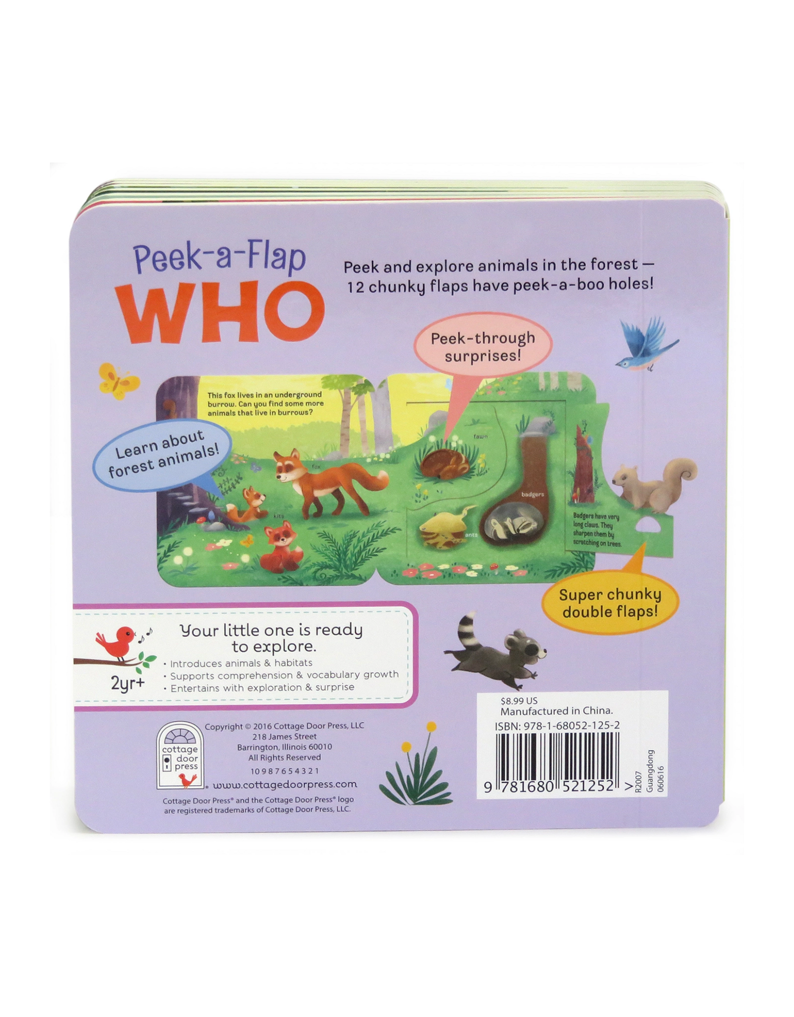 Cottage Door Press WHO Peek A Flap Board book