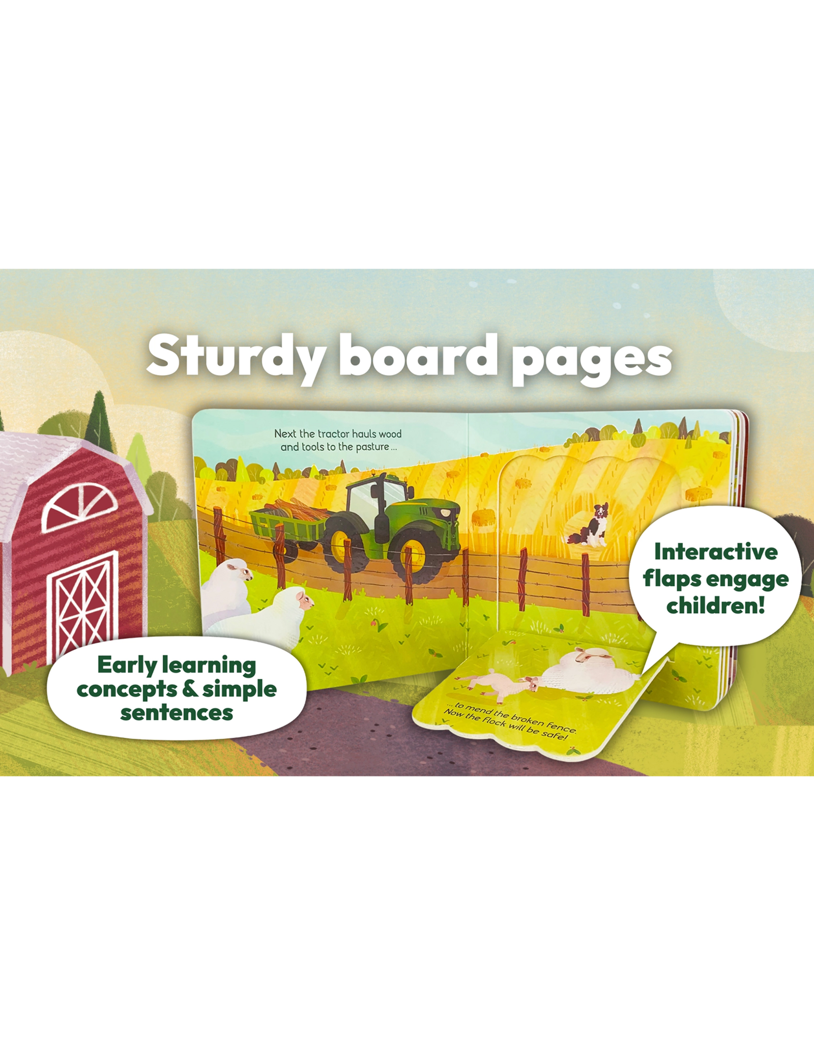 Cottage Door Press John Deere Farm Friends Chunky Lift-a Flap Board book